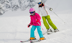 skiing kids