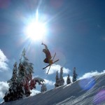 Freestyle skiing trick