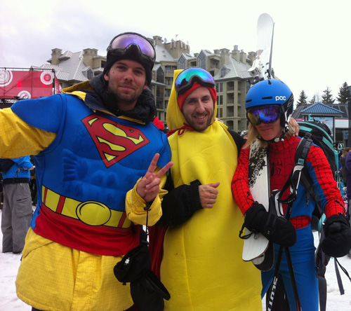 Super heroes at WSSF Whistler