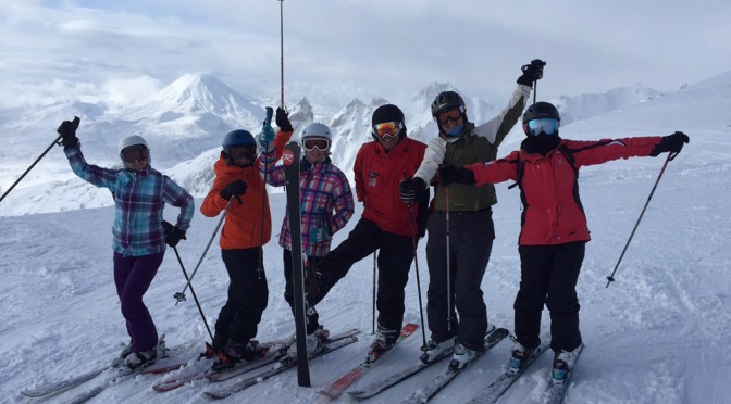 Mt Ruapehu ski group