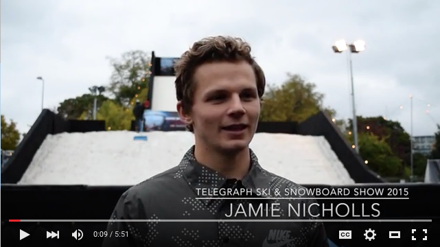 Jamie Nicholls Video Interview at The Telegraph Ski And Snowboard Show 2015