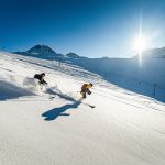 Dan Egan and Johnny Egan skiing in Turkey