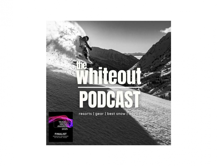 The Whiteout ski podcast logo