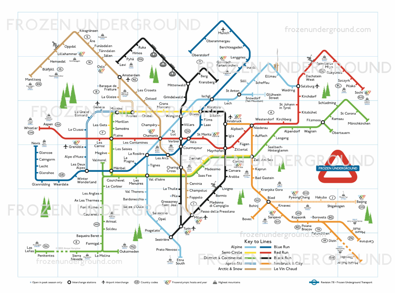 Frozen Underground Map