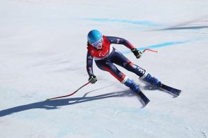 Menna Fitzpatrick racing at Bejing Paralympics.