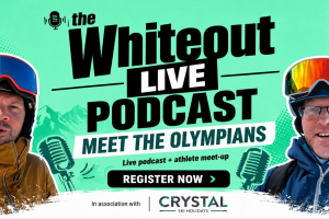 The Whiteout Ski Podcast LIVE Event banner