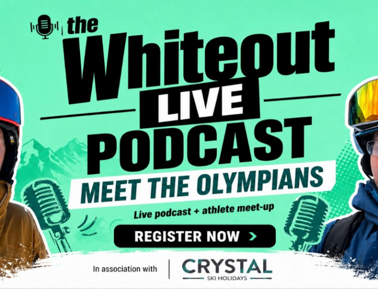 The Whiteout Ski Podcast LIVE Event banner