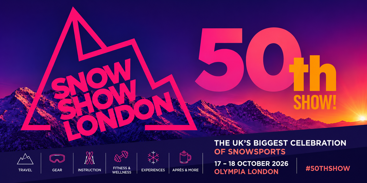 London Snow show 2026 banner
